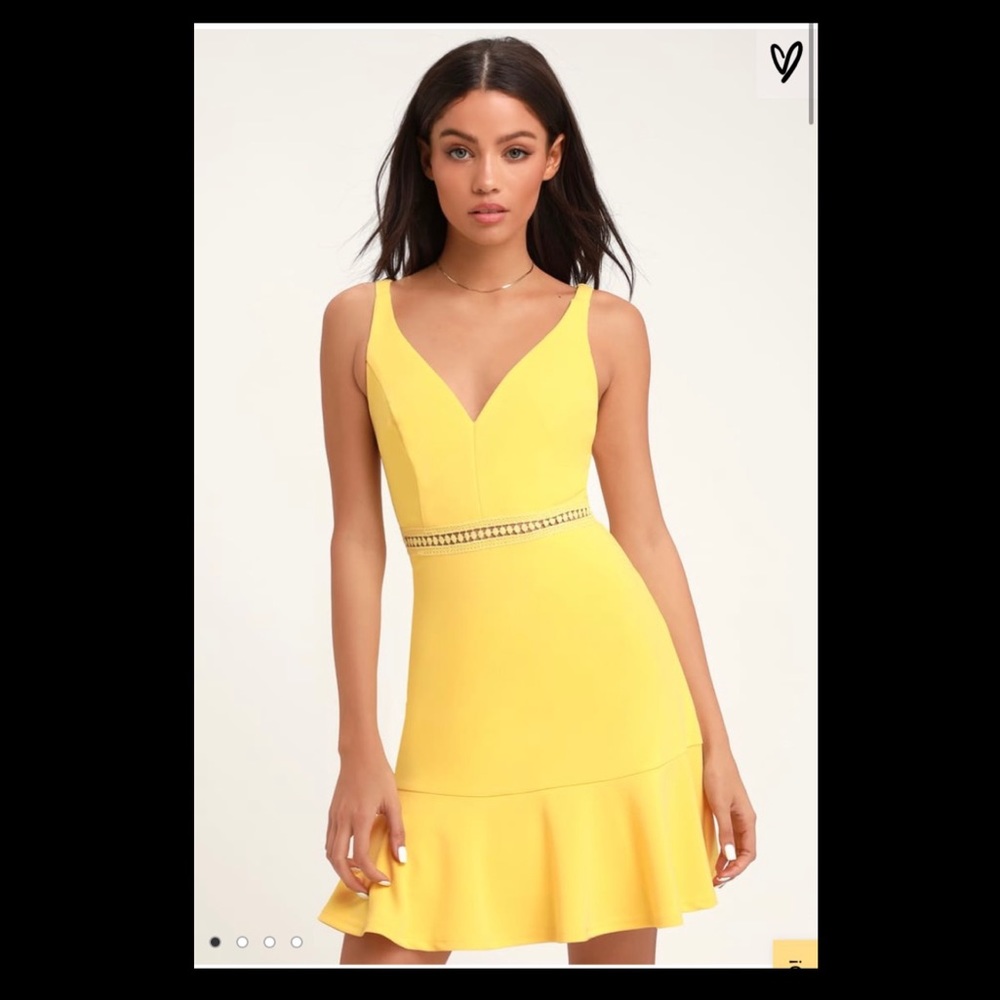 Yellow Mini Dress